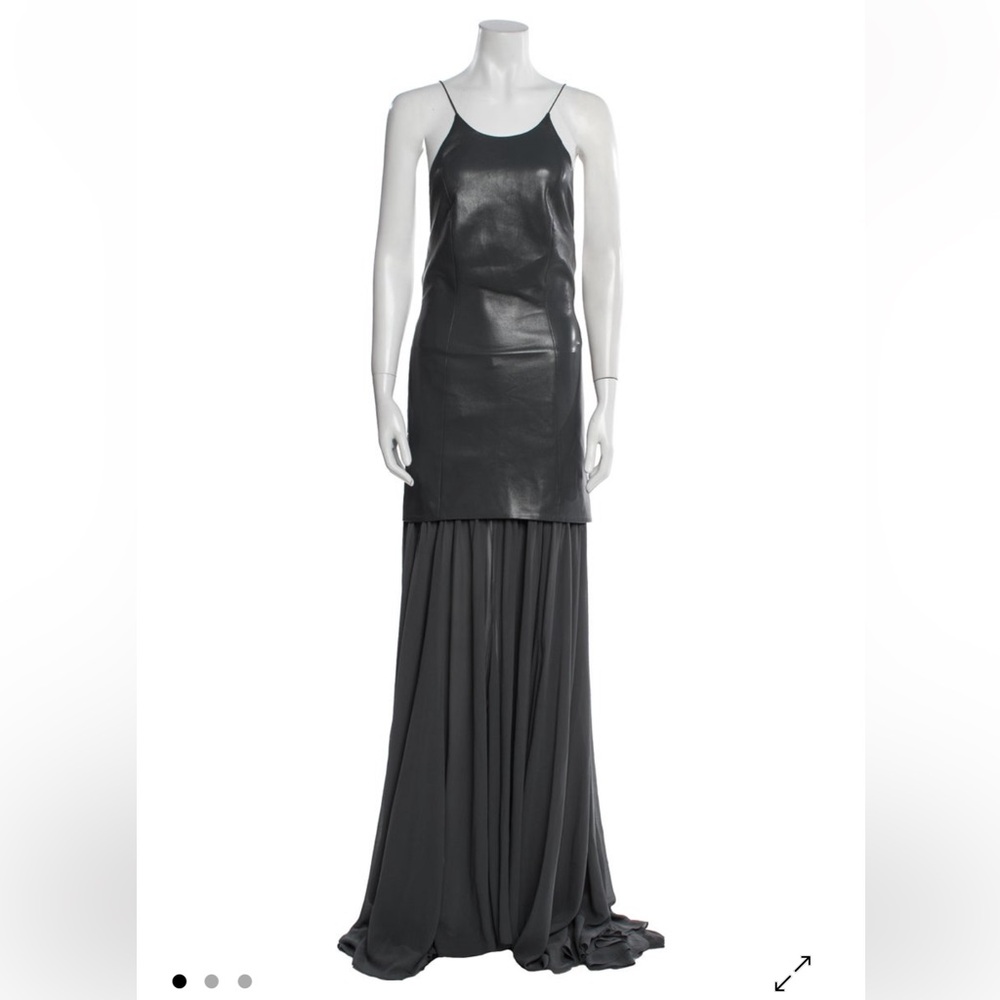 Alice + Olivia Dark Gray Strappy Back Dress